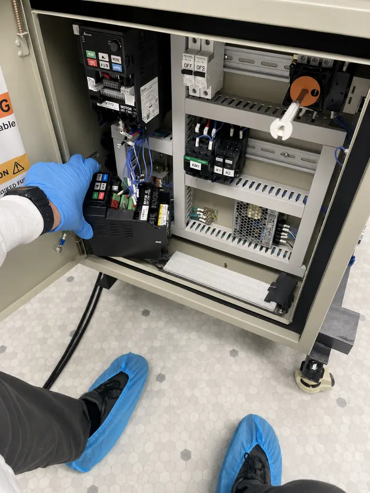 Clean room VFD retrofit and controls upgrade work
